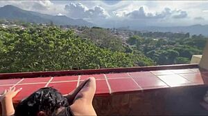 Visiting wife's daughter at home while she's away.