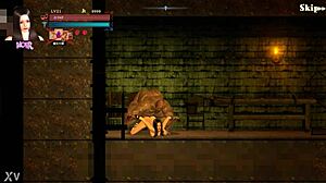 Cute Lady Teases Fat Man in Guilty Hell 2 Hentai Game