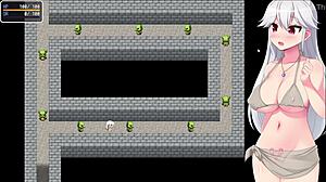 hey, check out this shrine maiden offering her hole in the ero-dungeon part 1