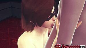 Helen Parr from The Incredibles Gives Deepthroat Blowjob and Gets Big Tits Fucked - Huge Cumshot in Private Room 3D Animation