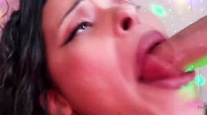 Hot brunette stripteases and masturbates to orgasm!