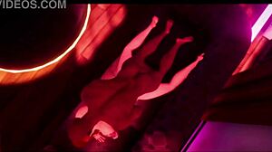 Is the Black Guy Eating the Hot Redhead in the Club? 3D Porn Erotic Scene