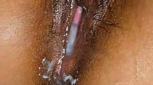 Beautiful Pussy Up Close on Latina Milf with Wet Lips and Vibrator Toys