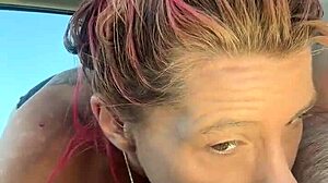 real hooker in car letting guy cum in mouth then sucking it off