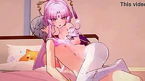 I love watching Caelus and Fu Xuan having sex in this hentai