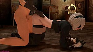 B2 from Nier Automata Engages in Intense Sucking and Fucking with Final Fantasy Claude Hentai Characters in 3D Porn Camshot