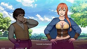 He fucks the sorceress to impregnate her in hentai game anime animation