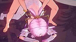 I love watching Caelus and Fu Xuan having sex in this hentai