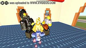 I play Whoreblox game and enjoy the gangbang moment