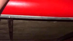 Hotwife sucks stranger at gloryhole, then lets him fuck her inside.