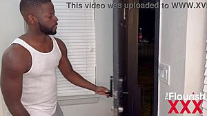 Neighbor Uses Phone But Receives Hard Dick Instead