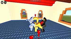 I play Whoreblox game and enjoy the gangbang moment