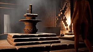 A mystical dildo in Lara Croft's 3D hentai game.