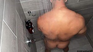 voyeur caught in the shower
