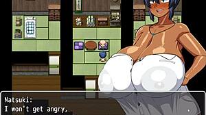 tanned girl natsuki hentai game ep 20 doggystyle raw sex and messy tits fucking with old pervert