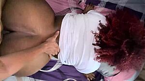 Big titted ebony redhead from Tinder demands I pound her huge ass hard