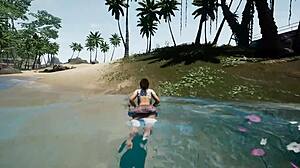 岛上每根鸡巴都要去劳拉·克罗夫特的阴道 游戏Hentai 3D