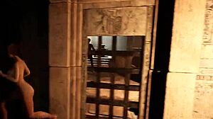 Lara在变态游戏中为新客人选择她的洞