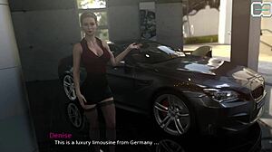 In the bloody passion game, denise gives a handjob to sell a car.