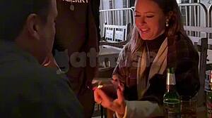 Wow, I Sucked Him in the Car While the Cuckold Drove and Fucked Him Hard in the Room!