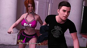 being a dik 47 - sneaking out of the preps party with sage the beautiful busty red head