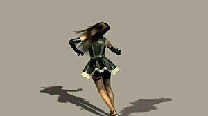 suggestive virtual stripper teases with panties and thong