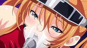 In space, she rides hard for a creampie orgasm.