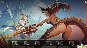 Almariel ve Ziggy yoğun hentai sahnesi'nde