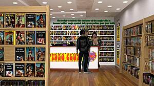 can a bimbo stripper handle five dildos at once in kink maker hentai game