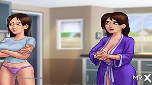 Summertime Saga Maid Dances and Shakes Her Ass Wildly!