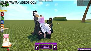 Whoreblox Game's Gangbang Scene Leaves Her Craving More Intense Action.
