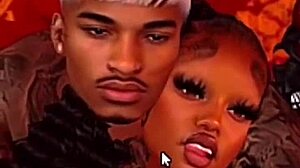 Chubby girl lets black guy pound her pussy.