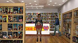 can a bimbo stripper handle five dildos at once in kink maker hentai game