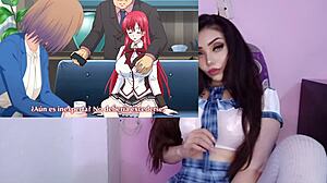 Manager seduces and fucks busty idols in Dearest Blue episode 2.