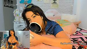 Nico Robin Cosplay ASMR: Ear Licking And Dildo Sucking To Relax And Cum