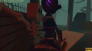 Azgın Orospu POV İskelet Sikmede Karanlık Fantaziyle Coşuyor