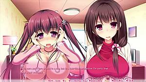 Real hentai situation part 26 yuri route 1 intense blowjobs and facials