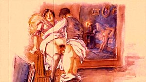 复古怀旧绘画探索色情幻想