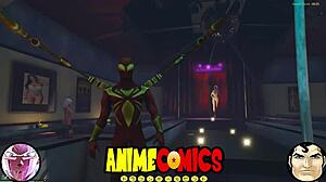 Spider man encounters the prostitute in the city