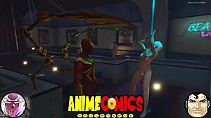 Spider man encounters the prostitute in the city