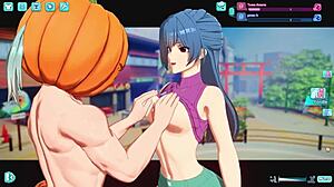 Summer vacation with Scrambe Towa Amane in 3D holiday fun