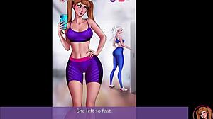 Elsa from Frozen takes a massive monster cock fucking in this wild game scene.