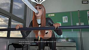 The gain trials 03 - lactating blonde bbw gets her tits milked.