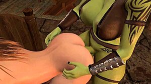 Sissy Ladyboy Elf Riding Futa Orc Dick