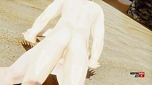 Genshin Impact Hentai - Lumine Is Fucked In The Beach - Asian Japanese Anime Manga Porn