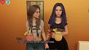 金发啦啦队长嘴里塞不下大白鸡巴