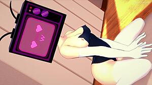 The beautiful TV woman is hot and wants to try a cock wearing her bikini uncensored.