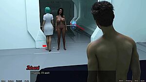 stranded in space 148 - hot busty ebony milf plays with her pussy and begs me to fuck her in her bed