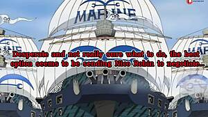 海贼王尼可罗宾调皮操海军