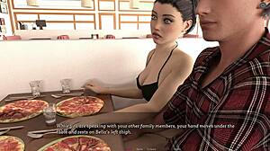 Üvey Kızkardeş Şehveti 35 - Göğüslü üvey kızkardeş halka açık banyoda parmaklamama izin veriyor